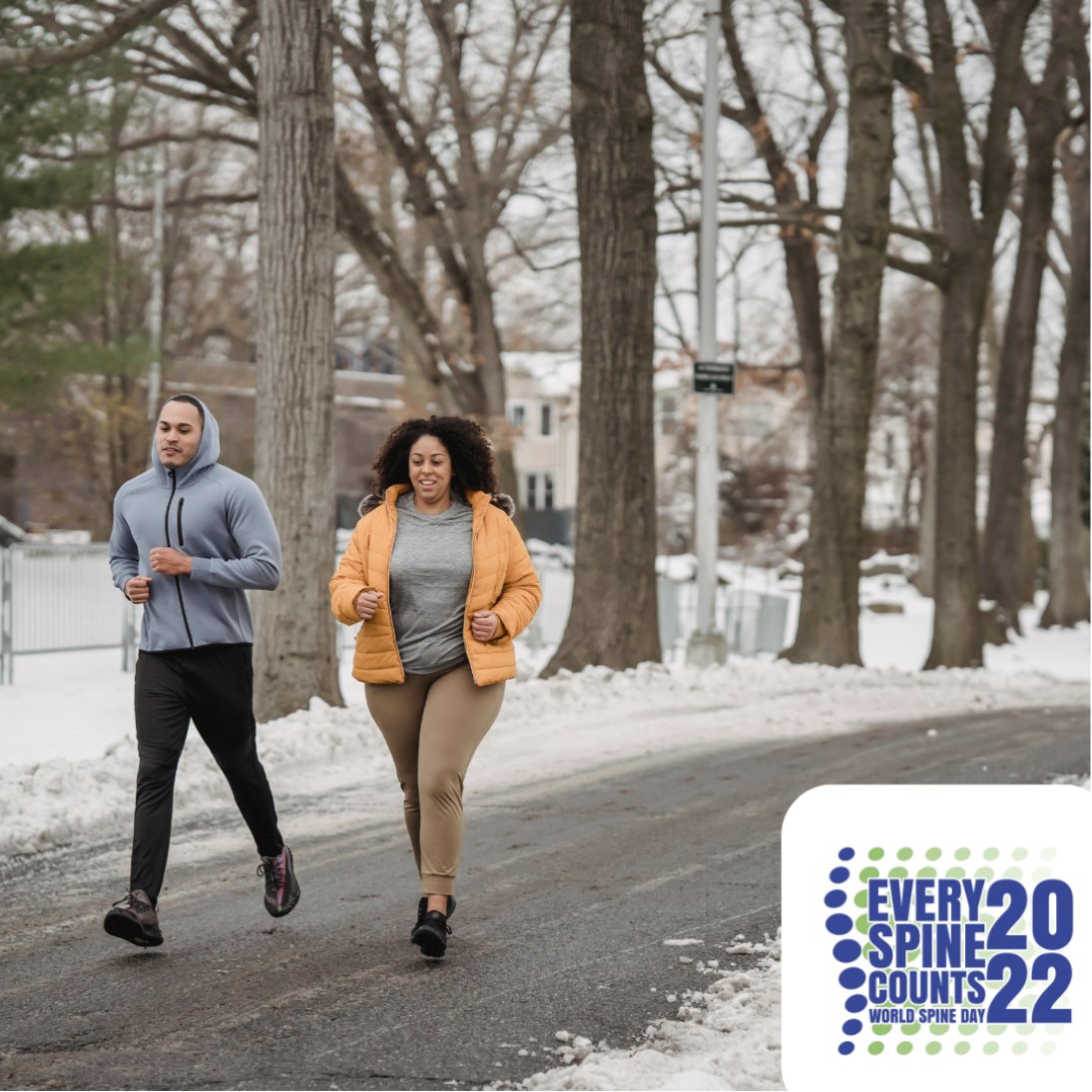 The @who ecommends at least 150 to 300 minutes of moderate-intensity physical activity 
OR at least 75 to 150 minutes of vigorous-intensity aerobic physical activity throughout the week. 

#everyspinecounts #worldspineday #beepic