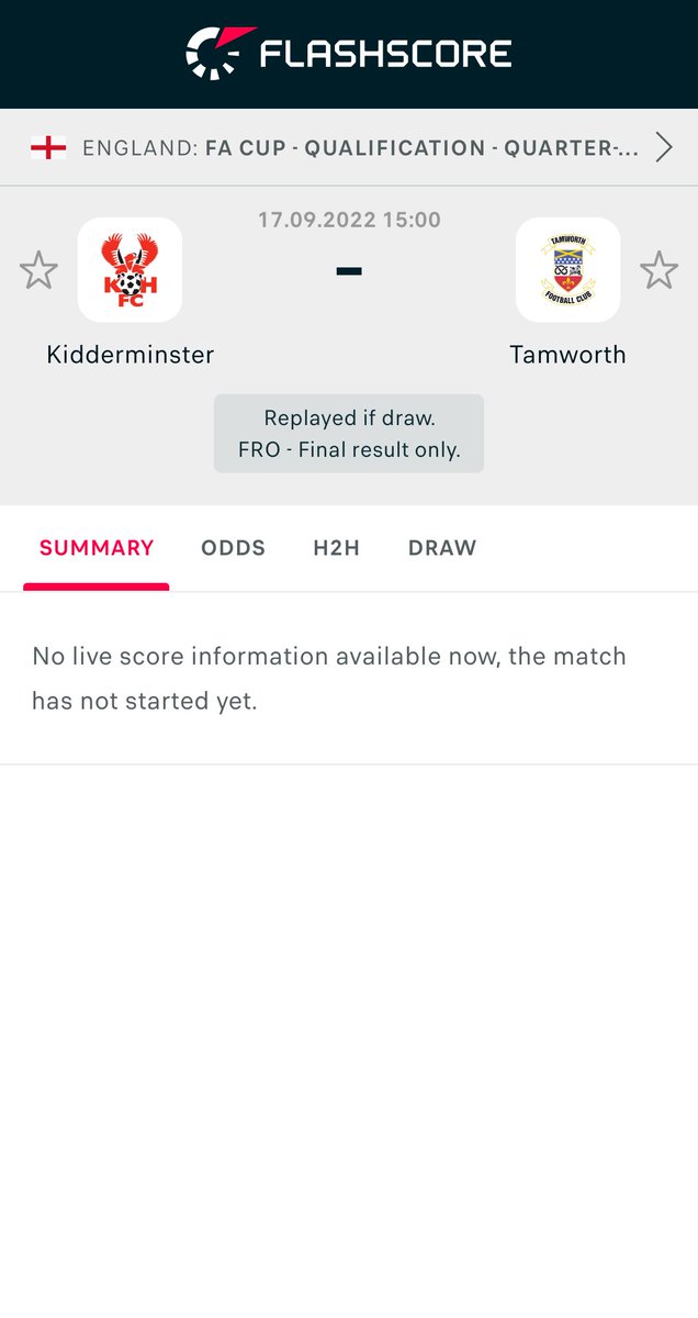 Kidderminster - Tamworth

More info: flashscore.co.uk/r/?t=1&id=zaMW…