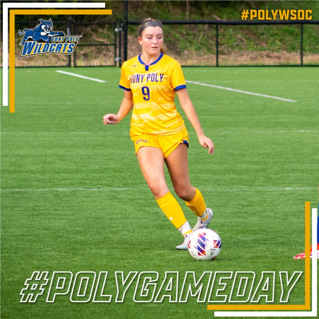 PolyWildcats's tweet photo. #PolyGameday🟡🔵⚽
Women's Soccer opens their @nacathletics schedule today against Cazenovia College.
🕖 - 2:30 PM
📍 - Wildcat Field
📺 📊 - https://t.co/oRf07Lykai
#PolyWSOC #d3soc #WILDCATWEEKEND https://t.co/cNBXAFOvRL