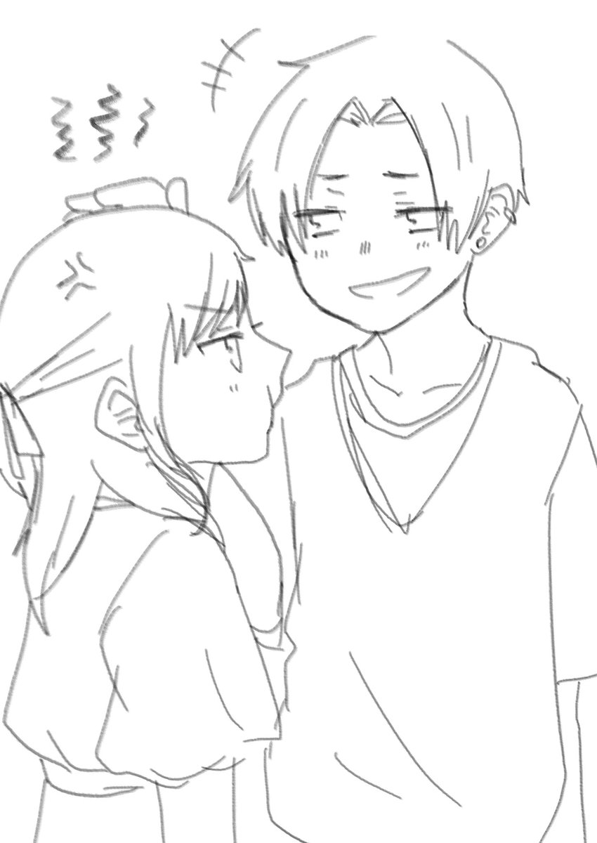 「セクハラ!」
「ついつい…」
「すけべ!変態!」
「変態は変態なんだよなぁ」
「それな」 