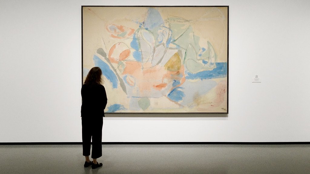 artpatronamar's tweet photo. Mountains and Sea (1952) by Helen Frankenthaler painted when she was 23. One of my favourite paintings. https://t.co/UNCLWmswyI