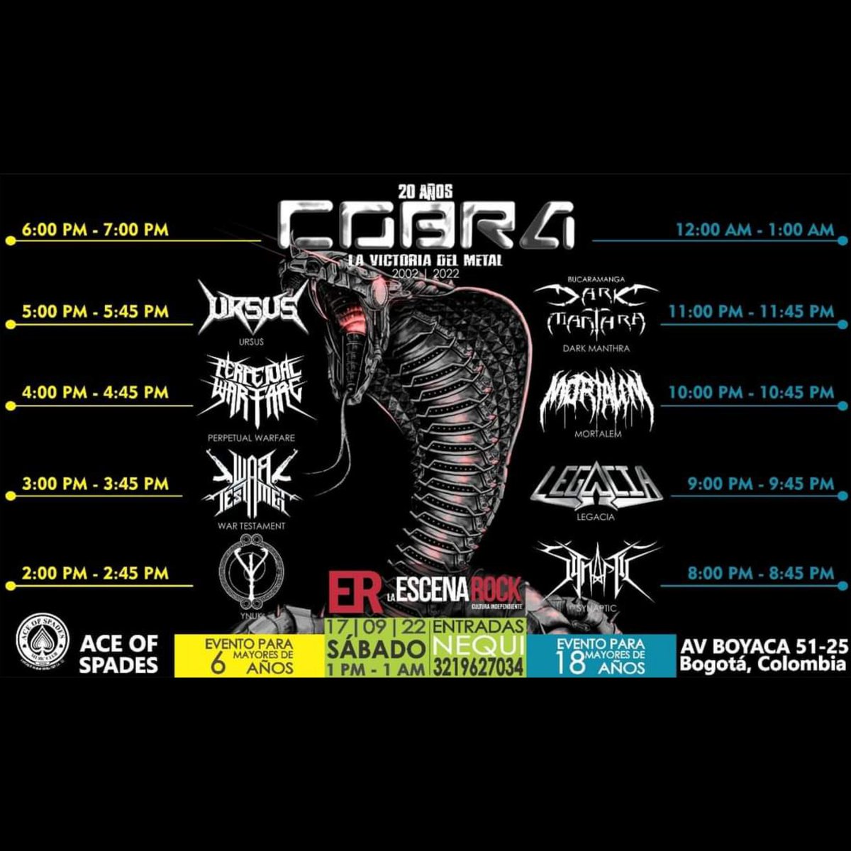 WarTestamentOF's tweet photo. @WarTestamentOF 
@PWarfare_band
@MORTALEM2 
@darkmanthra 
@URSUSMETAL 
@CobraSpeedMetal 
@Ynuk_ 
@Legaciametal https://t.co/LbQb3kIreD