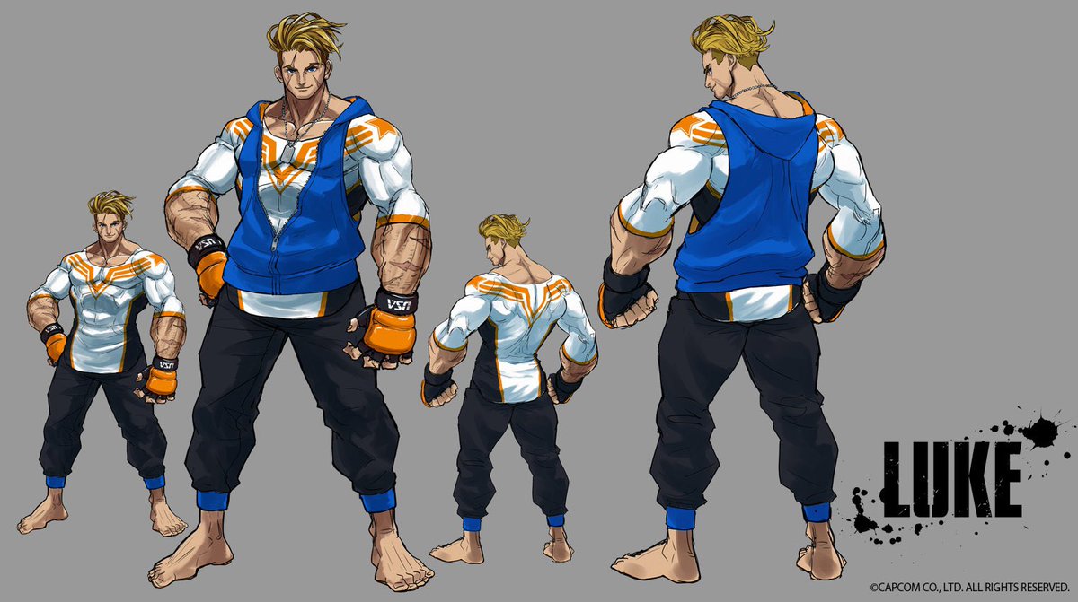 street fighter 6 juri, kimberly, jamie and luke concept arts by takayuki nakayama