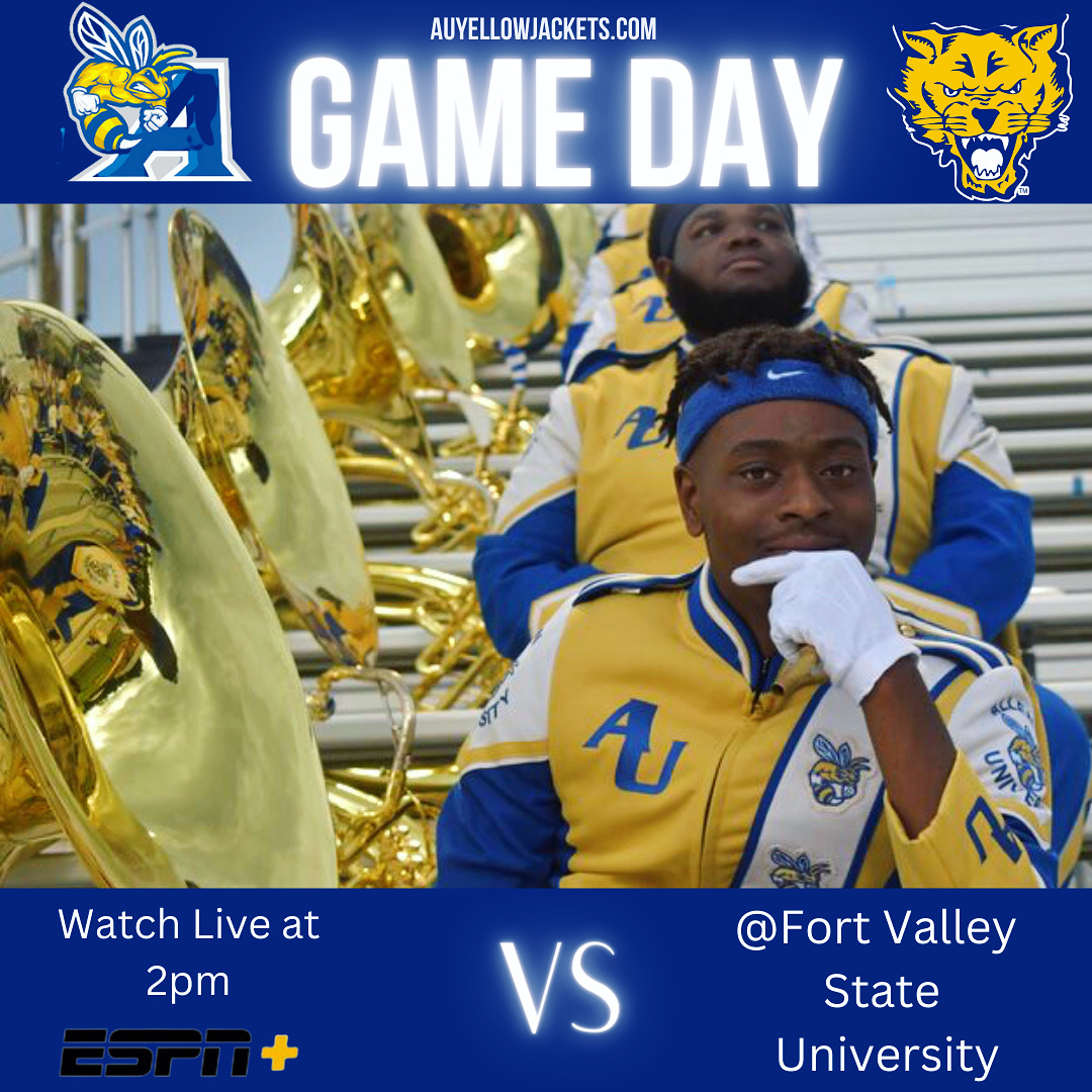 AllenUniv's tweet photo. 🐝ITS GAME DAY AU!!! Make sure to catch us live today at 2:00pm on ESPN+ vs FVSU! #AllenTough #r2g #allenuniversity #HbcuFootball #aufootball #hbcusports #espn #Ncaa #siac https://t.co/QuJVFm2zdE https://t.co/6Wsz7WiFBU