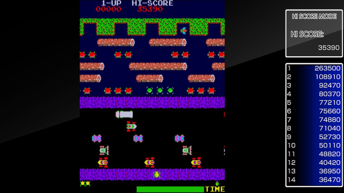 StyrianLenore's tweet photo. Ranked 16 now on the Frogger High Score Mode Leaderboard! #ArcadeArchives #FROGGER #NintendoSwitch https://t.co/ipmz5i0ods