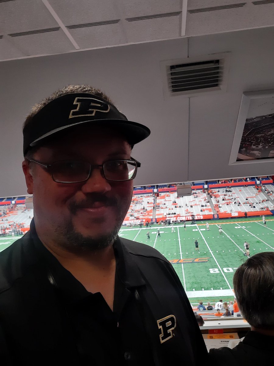 Not broadcasting today, but in the @JMAWirelessDome ready to watch the @Purdue take on @CuseFootball #boilerup