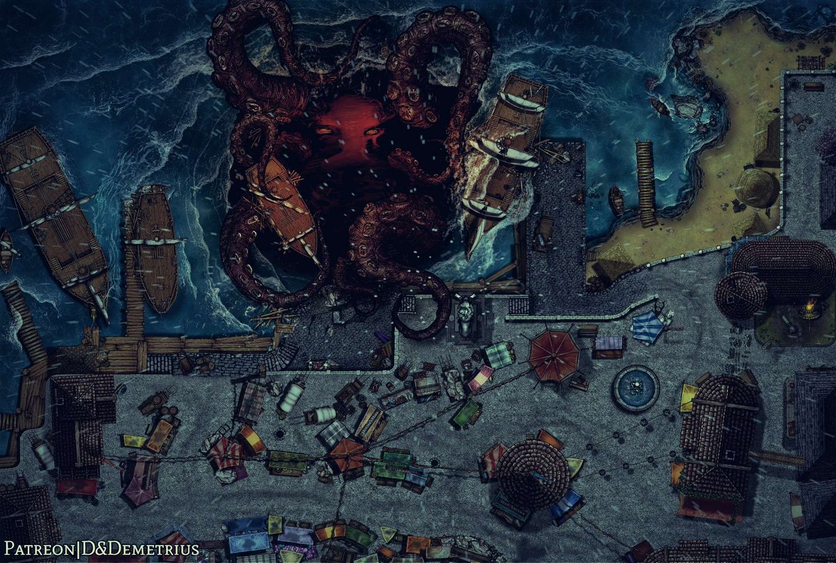 "The Ancient One Rises", a variant of my new map pack "Busy Port". Been a while since I've posted on twitter:D Hope you guys like it.