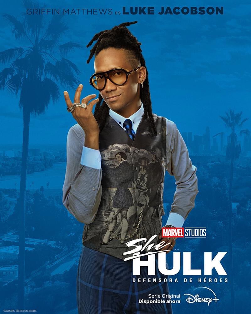 Moveeks's tweet photo. #LukeJacobson, el modisto de los superhéroes, en su póster individual de #SheHulk, que ya estreno su quinto episodio
@disneyplusla https://t.co/lYa1oZcQAE