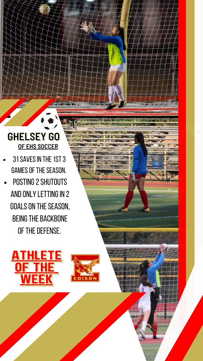 Mr/Coach B (@mrbreining) on Twitter photo FALL ATHLETE OF THE WEEK: <a href="/ghelsey_go/">Ghelsey Go</a> of <a href="/EHSEagleSoccer/">EdisonEaglesSoccer</a>
-31 saves in the 1st 3 games of the season.
-Posting 2 shutouts and only letting in 2 goals on the season.
-In the preseason poll, Ghelsey was named as one of the top keepers to watch in the GMC. FALL ATHLETE OF THE WEEK: <a href="/ghelsey_go/">Ghelsey Go</a> of <a href="/EHSEagleSoccer/">EdisonEaglesSoccer</a>
-31 saves in the 1st 3 games of the season.
-Posting 2 shutouts and only letting in 2 goals on the season.
-In the preseason poll, Ghelsey was named as one of the top keepers to watch in the GMC.