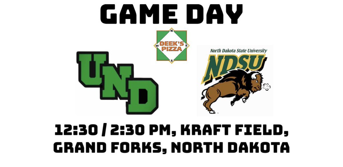 First pitch of the conference season is next! 12:30 / 2:30 PM doubleheader today against <a href="/NDSUclubbsb/">NDSU Club Baseball</a> at Kraft!
•
•
•
#undclubbaseball #undproud #ncba