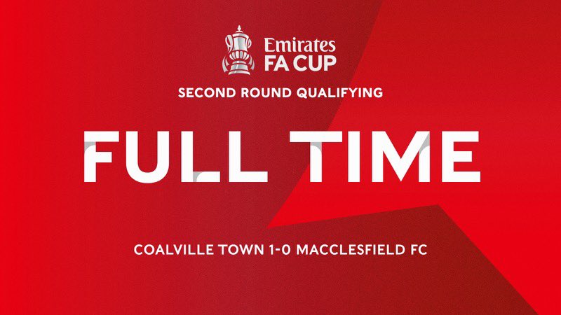 CoalvilleTownFC's tweet photo. FT: Coalville Town 1-0 Macclesfield FC. 

WE’VE DONE IT!!!!! https://t.co/PJKTFDEU3v