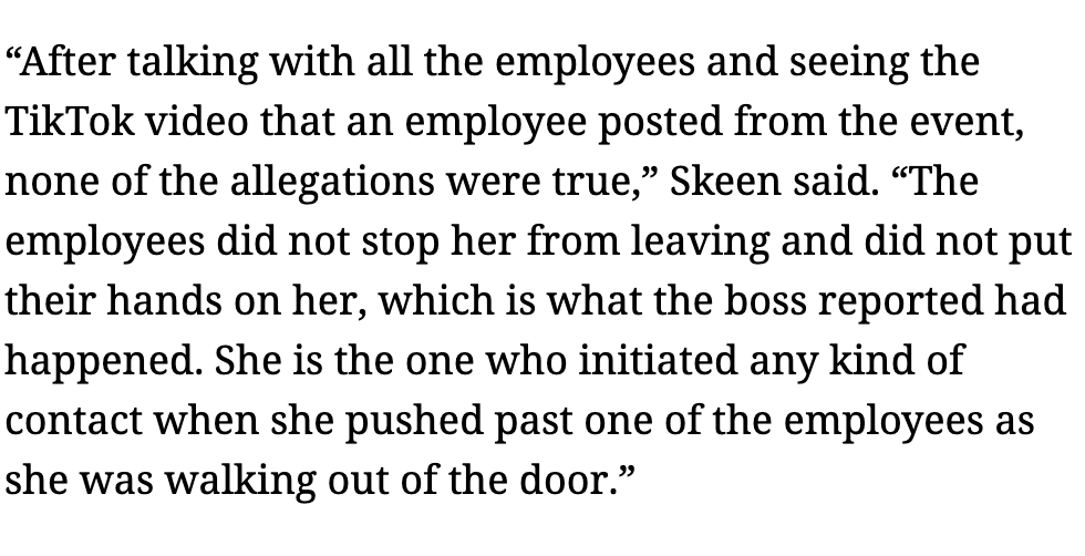 MorePerfectUS's tweet photo. UPDATE: Starbucks workers in South Carolina were falsely accused of kidnap &amp; assault by their manager after they presented a list of workplace demands, a sheriff's investigation confirms.

In fact, a sheriff's rep said the manager was the only one to initiate physical contact. https://t.co/Y9tq8y0Lmv