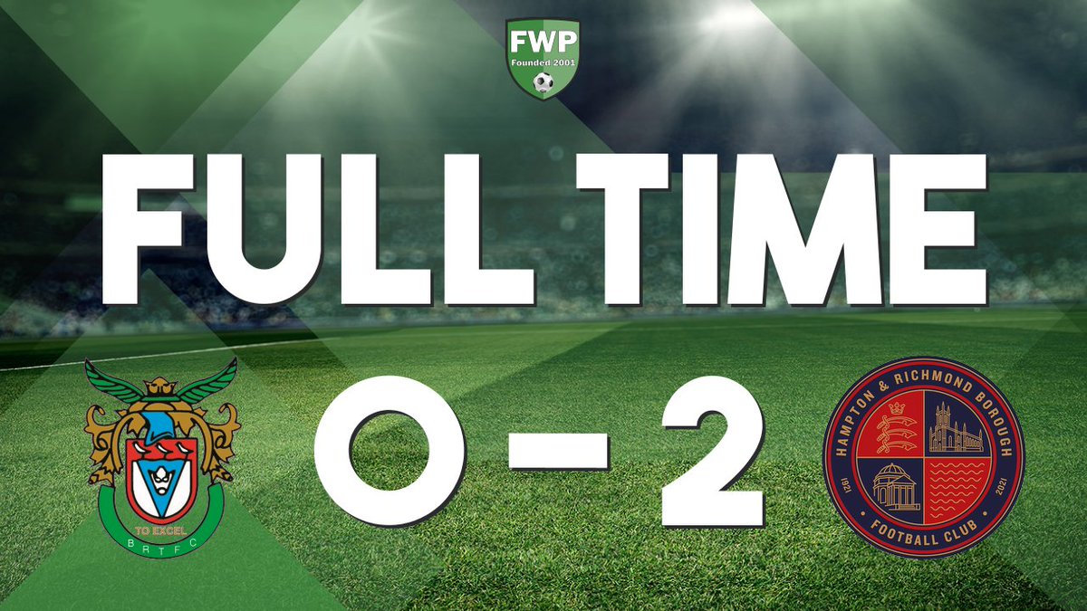 FULL-TIME: Bognor Regis Town 0-2 Hampton &amp; Richmond Borough #IsthmianLeague