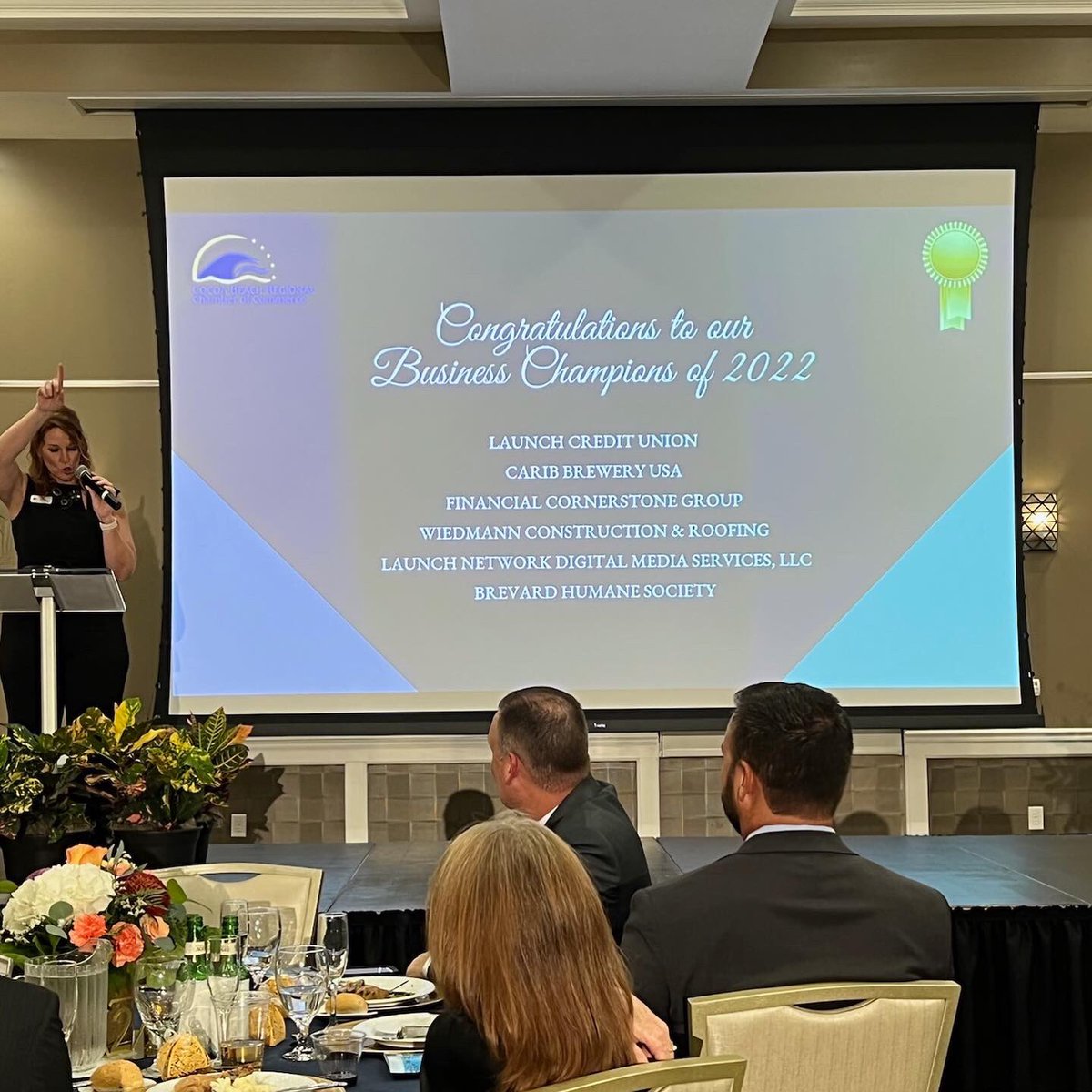 LaunchCU's tweet photo. We’re truly honored to win the 34th Annual Large Business Champion Of The Year Award @_CBRCC! We dedicate this award to our awesome team & our valued members! We believe in our mission and will continue to #GoBeyond & support the communities we serve!#LaunchInTheCommunity https://t.co/eJe0CiopCF
