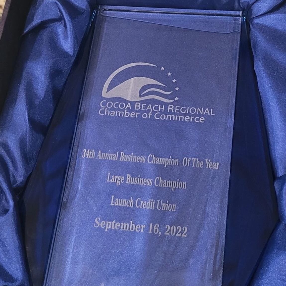 LaunchCU's tweet photo. We’re truly honored to win the 34th Annual Large Business Champion Of The Year Award @_CBRCC! We dedicate this award to our awesome team & our valued members! We believe in our mission and will continue to #GoBeyond & support the communities we serve!#LaunchInTheCommunity https://t.co/eJe0CiopCF