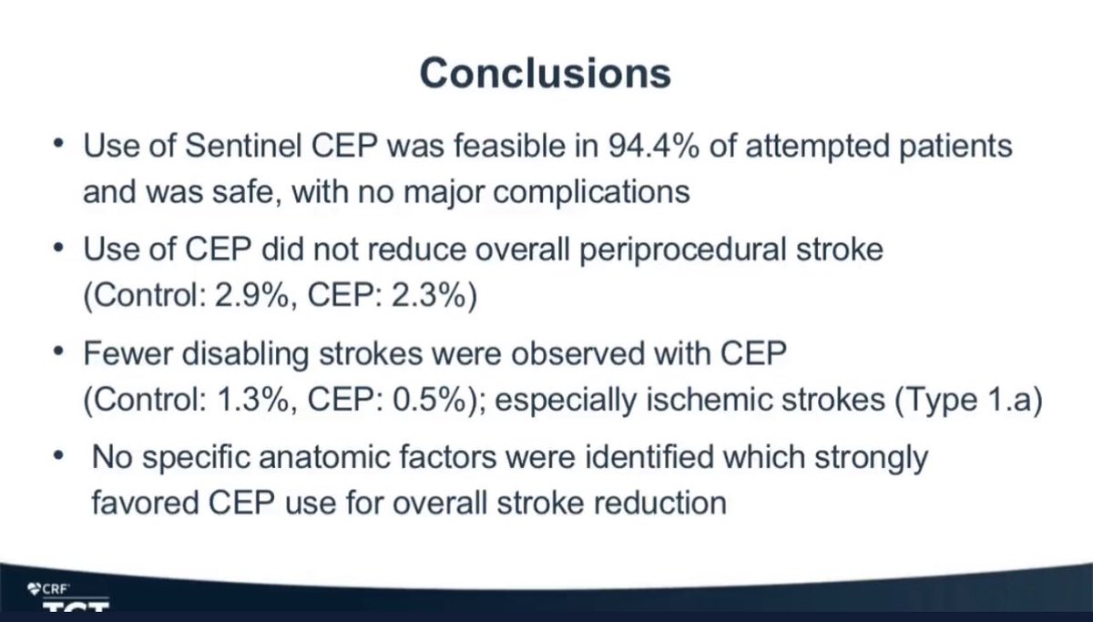 purviparwani's tweet photo. Cerebral Embolic Protection during TAVR doesn’t reduce peri procedural stroke however fewer disabling stroke with the use of sentinel  Cerebral Embolic Protection

#ProtectedTAVR #TCT2022 https://t.co/E4HI282Tvb
