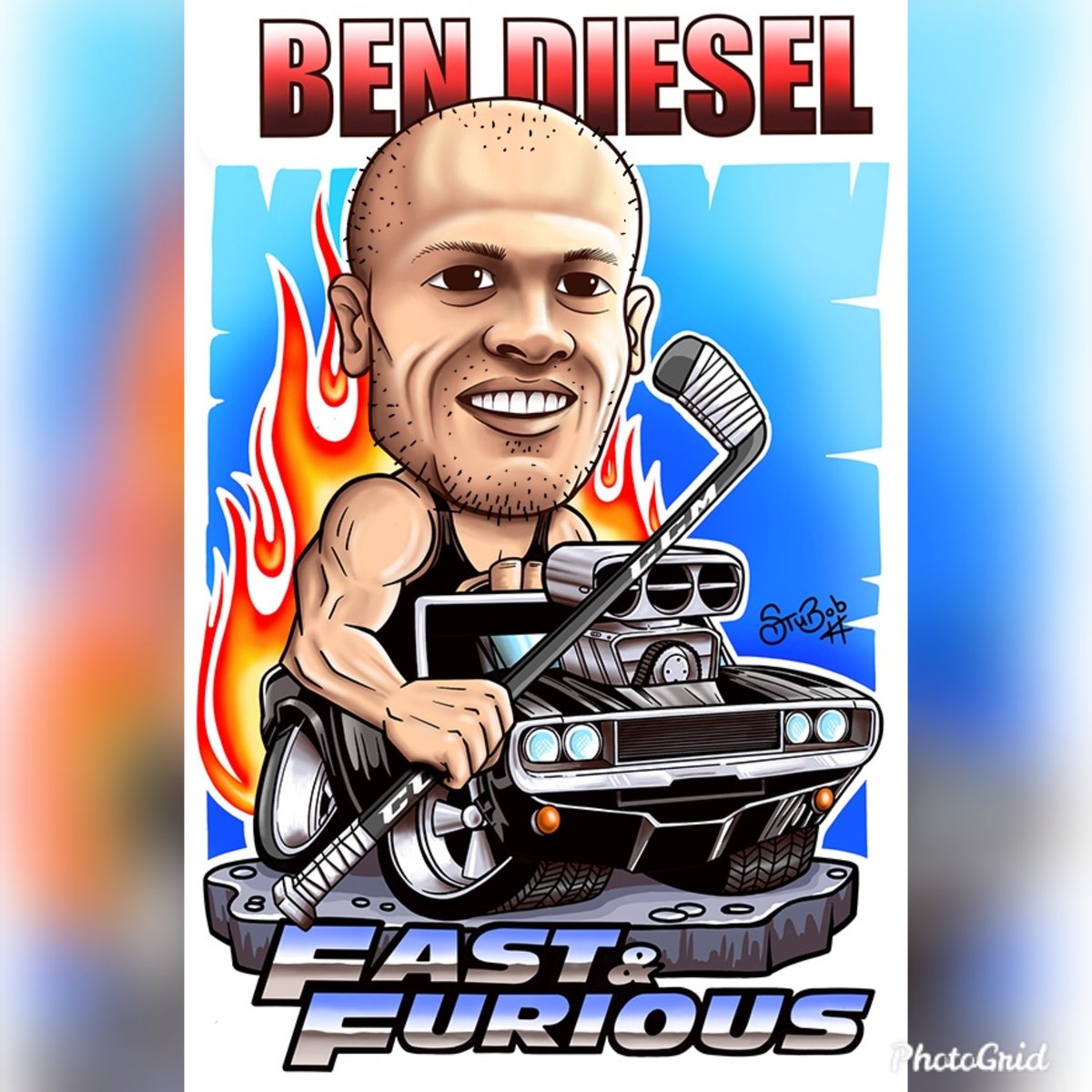 It's game day so let's get fast and furious with <a href="/bendavies05/">Ben Davies</a> 
<a href="/cardiffdevils/">Cardiff Devils</a> #icehockey #cartoon #art