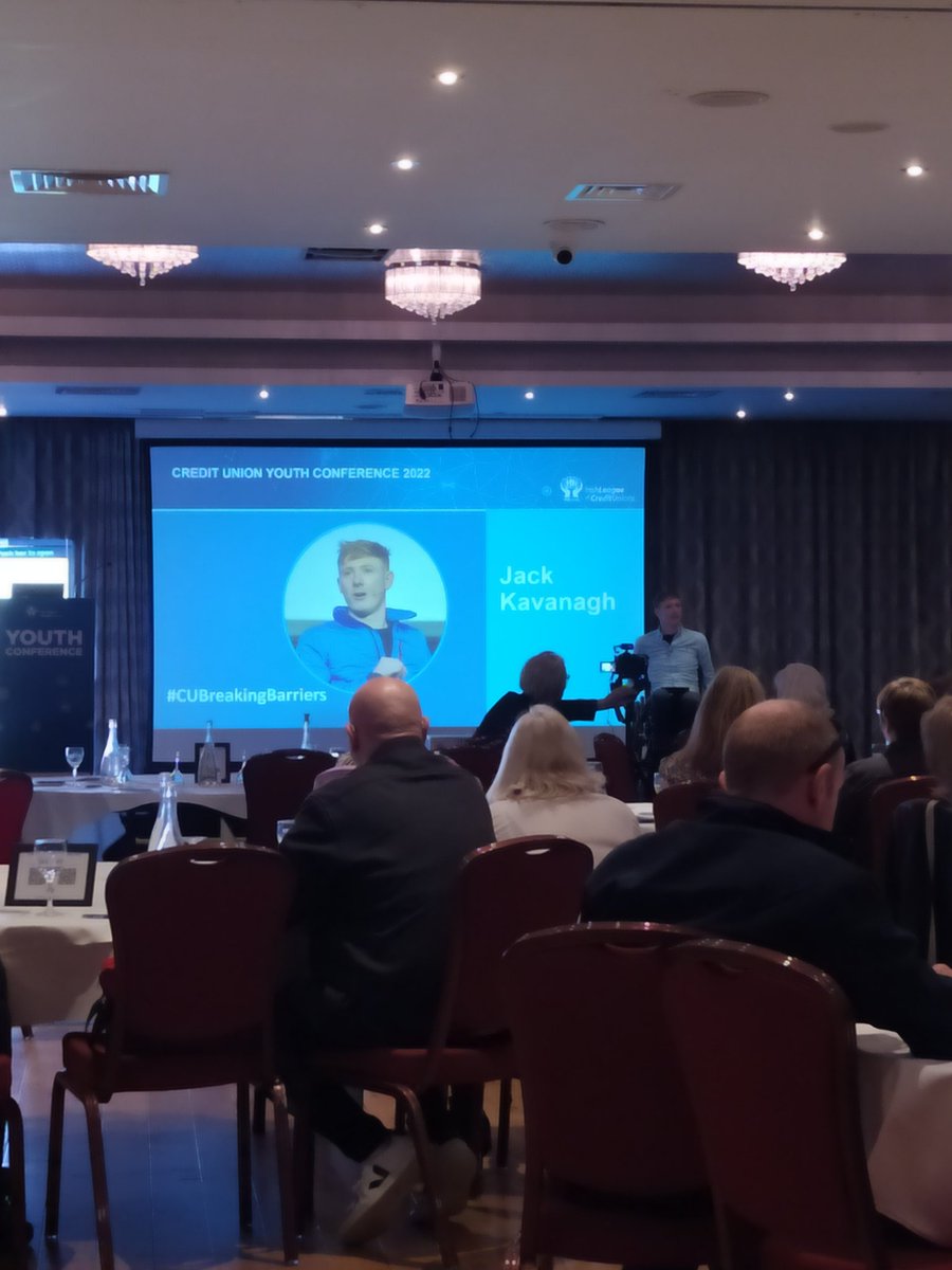 fccumayo's tweet photo. And a second half to match the first at the @creditunionie  #2022YouthConference - great to listen and learn from @PantiBliss @jackkavanagh @CorkCUs #CUBreakingBarriers 🔨🧱💪 https://t.co/HeHmwzdIKS