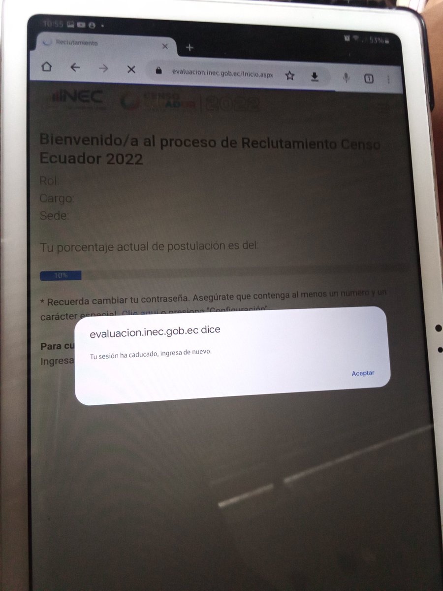 Alexisk73670134's tweet photo. @CensoEC No podía ingresar y ya a lo que ingrese me sale que mi sección a caducado. https://t.co/Ub60LG5EMX