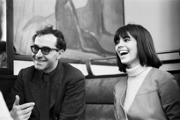 projectionistw's tweet photo. Jean-Luc Godard and Chantal Goya on the set of 'Masculin Feminin' (1966). https://t.co/aPev4heYnb