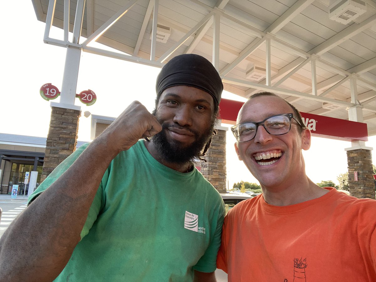 Few things make me happier than seeing former students. Darren was a student in one of my classes my first year of teaching 03-04 when he was a freshman, and again in 06-07 when he was a senior. Can’t wipe the grin off my face.