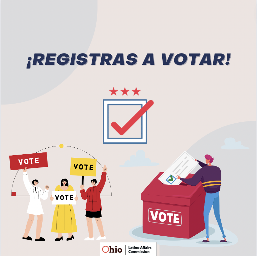 OCHLA_OH's tweet photo. ¿Sabes qué la fecha límite para registrar a votar en la elección de 2022 es el 11 de octubre en Ohio? #votar #registrar #elección #OCHLA https://t.co/hynzNDCUSU