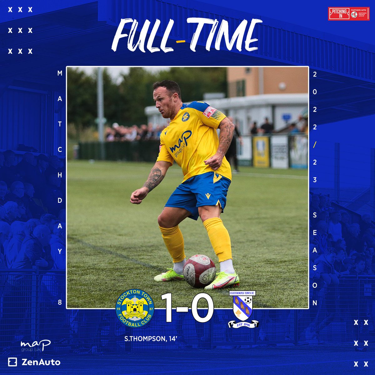 stockton_townfc's tweet photo. ⏱ 𝘼𝙣𝙘𝙝𝙤𝙧𝙨 𝙢𝙖𝙞𝙣𝙩𝙖𝙞𝙣 𝙥𝙚𝙧𝙛𝙚𝙘𝙩 𝙡𝙚𝙖𝙜𝙪𝙚 𝙨𝙩𝙖𝙧𝙩

After 10 minutes of stoppage time, the final whistle has blown and Stockton Town have secured the three points this afternoon.

#UTA⚓️ #STOvCLE https://t.co/DAScHsUKqa