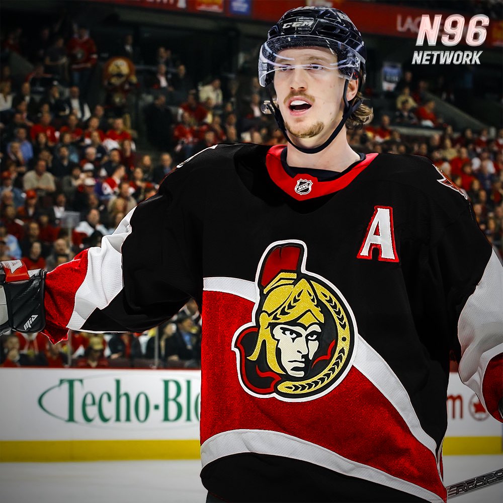 Nathan Grav on X: Ottawa Senators everse Retro jersey in full