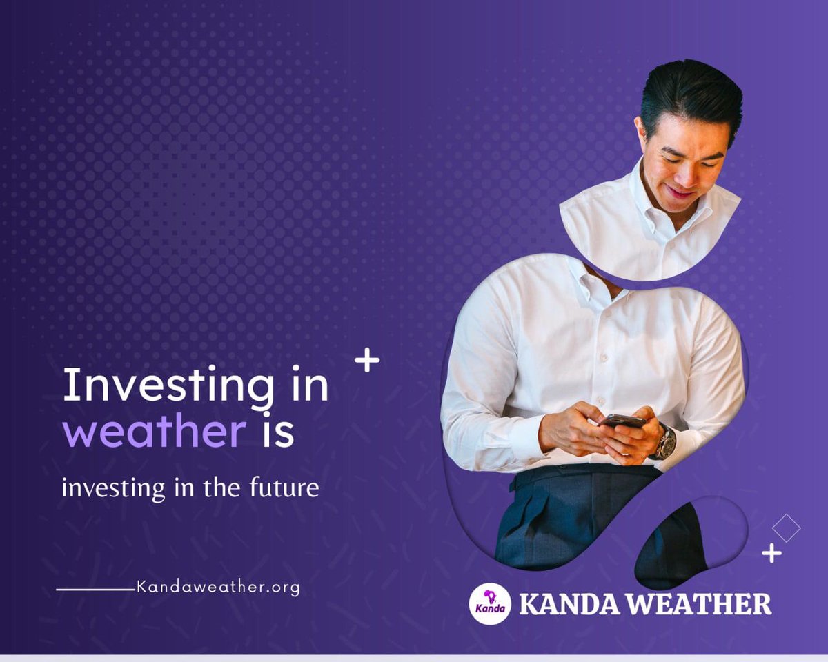 Did you know that weather and climate change have an effect in almost all the important sectors of life? 
It is important for one to invest in weather and the environment.
#KandaWeather