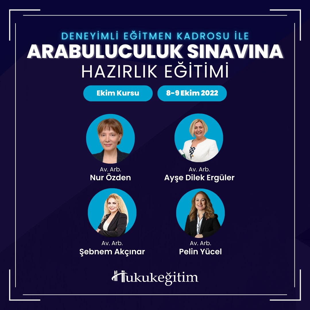 Arabuluculuk Sınavına Hazırlık Eğitimi - Ekim Kursu

📅8-9 Ekim 2022

🎙Av. Arb. Nur ÖZDEN
🎙Av. Arb. Ayşe Dilek ERGÜLER
🎙Av. Arb. Şebnem AKÇINAR
🎙Av. Arb. Pelin YÜCEL

✅ Sertifikalı | Tekrar İzle Var | Ekli Dosya Var

Hemen Kaydolmak İçin: hukukegitim.com/urun.aspx?id=2…
