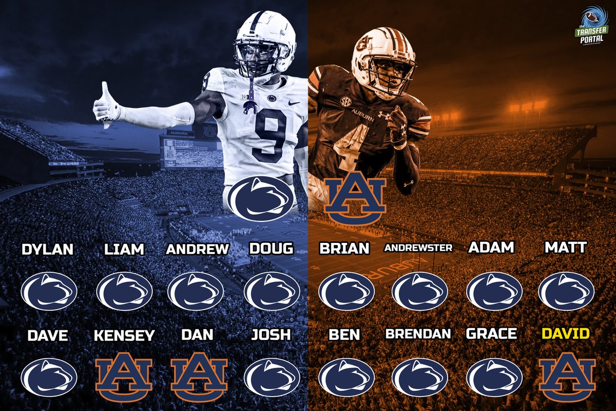 The Transfer Portal CFB on Twitter "22 Penn State vs. Auburn 330 PM