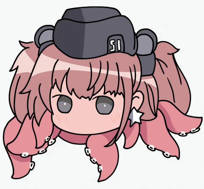 #みなさんの艦これネタ絵見せてください
普段おっぱいばっか描いてるけど線画お借りして
たこらんた塗ってみました

また新しくマスコット系の絵とかも描きたい 