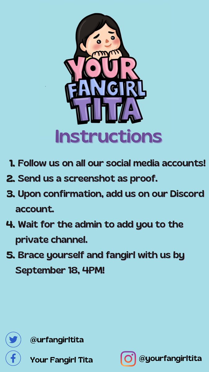 urfangirltita's tweet image. Annyeong chingus!

To kick things off, your tita has an early gift for you! 

Get to watch Enhypen’s Manifest in Seoul online concert this Sunday, September 18, 4PM for FREE when you like and follow our social media pages!!!

Please check the photos for more deets. ✨