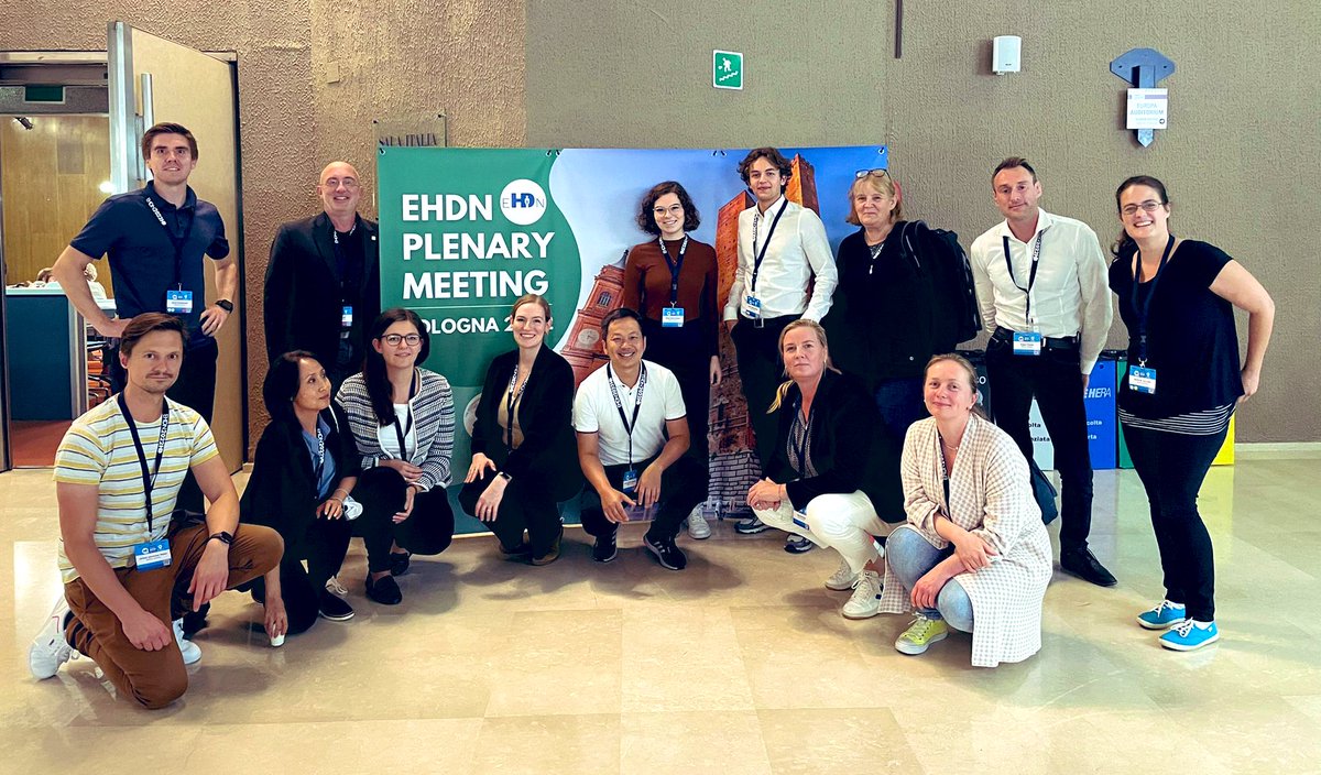 JonaszWeber's tweet photo. Great to attend the first in-person #EHDN plenary meeting since 2018 with my colleagues from #UniTübingen and #UniBochum. It’s been an exciting and inspiring conference so far! #EHDN22 @EHDN_News https://t.co/0RJgZnAwGB