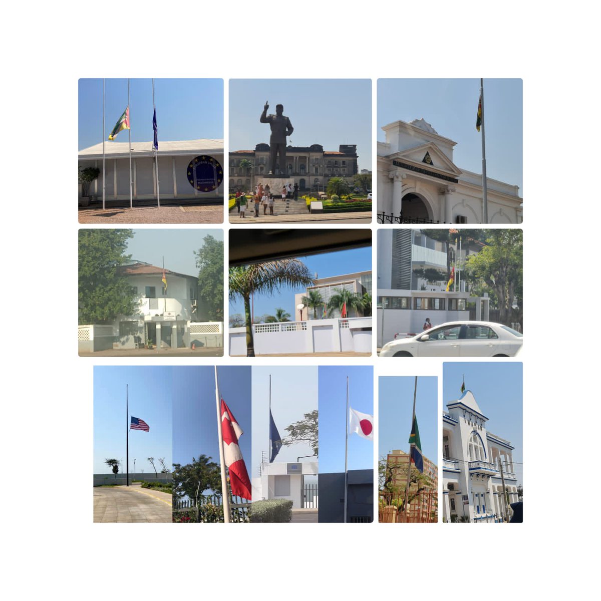 Moçambique de luto pela morte da Rainha. Agradecemos ao Governo de Moçambique que decretou três dias de luto nacional como sinal de respeito pela Rainha e pela amizade entre nossos países 🇬🇧🇲🇿