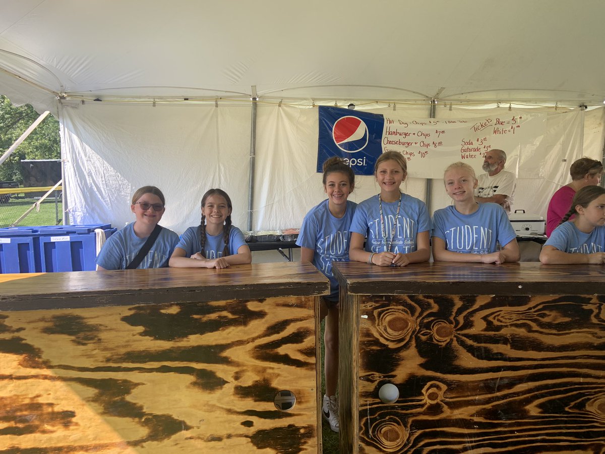 Student Senate working at Merton’s 100th Anniversary Celebration! #mertonint