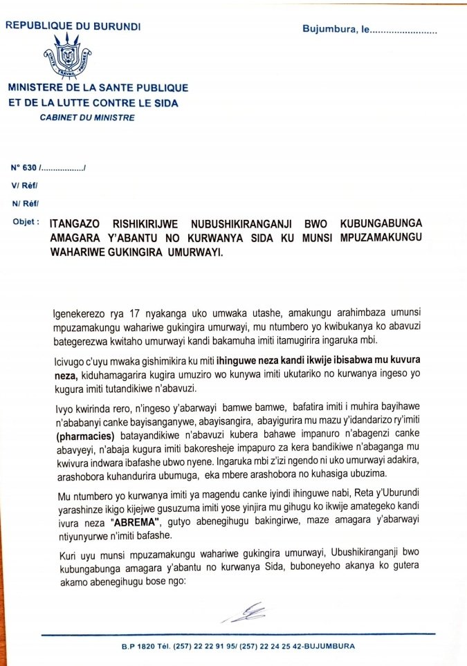 Ministère de la Santé Publique Burundi(MSP) tweet media