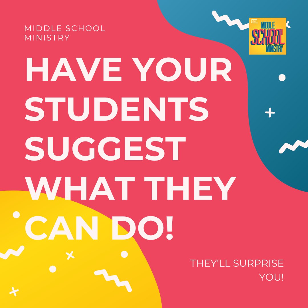 middleschoolmi3's tweet photo. Why not let students drive what their leadership looks like? It could be amazing!

#podcasts #studentministry #MSministry https://t.co/HqAoKU9GvN