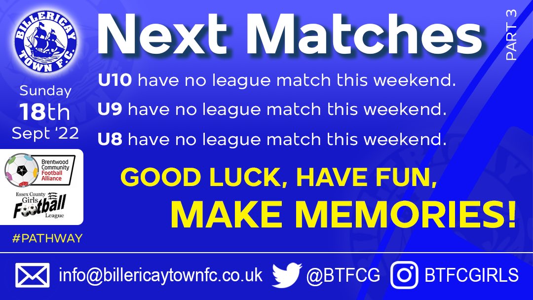 New season, new teams, new tables, new boots? Whether you are playing, coaching, supporting or simply enjoying the weather; GOOD LUCK to all our squads who are playing for the 1st time in their leagues tomorrow. Have fun, let’s see those smiles &amp; make great memories!! 🌟⚽️🙌🏻