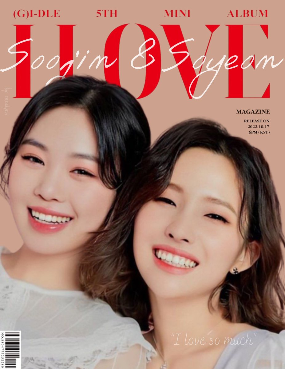 lynn_wls's tweet photo. (G)I-DLE 5th Mini Album
[I love] Magazine Vol.10 ❤

SOOSO ver. 🦊🦁
#SOOJIN #SOYEON #GIDLE https://t.co/oONOJ1oKLv