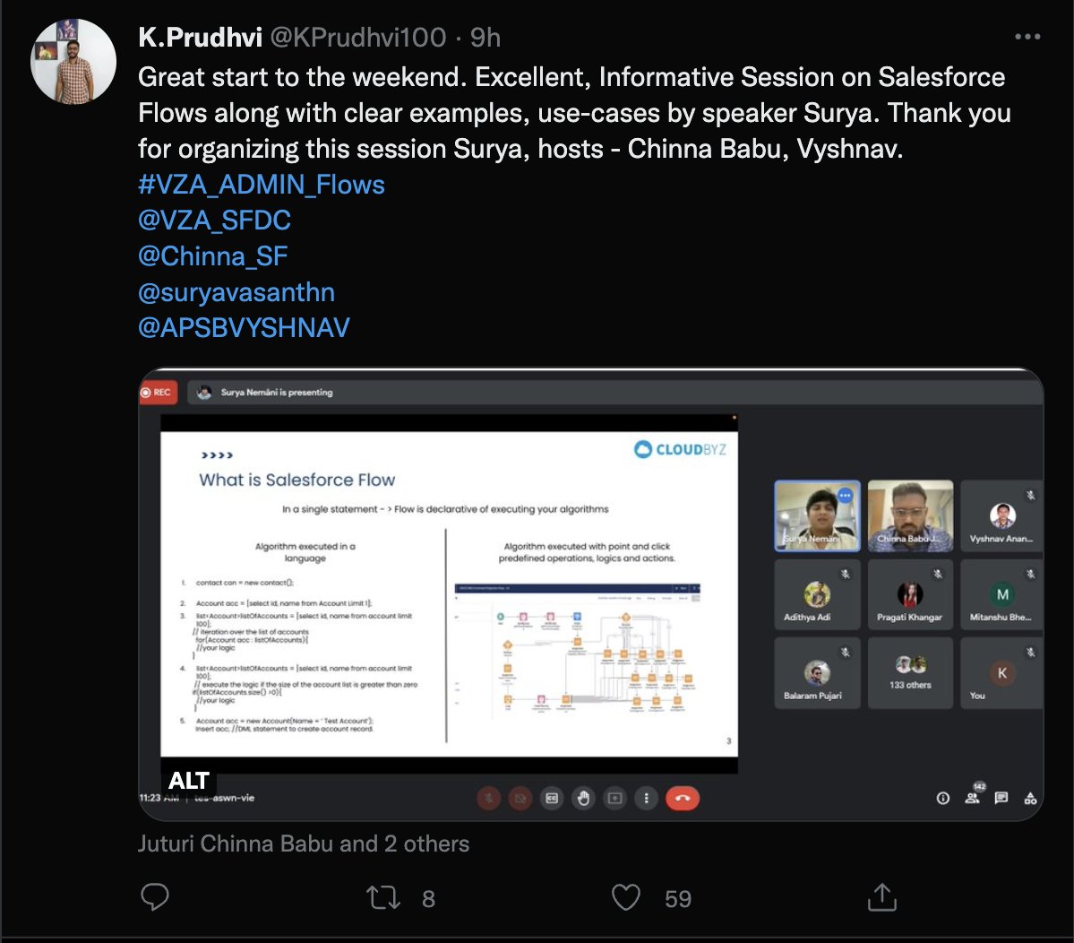 Salesforce A_D_M_I_N Group, Vijayawada, India tweet media