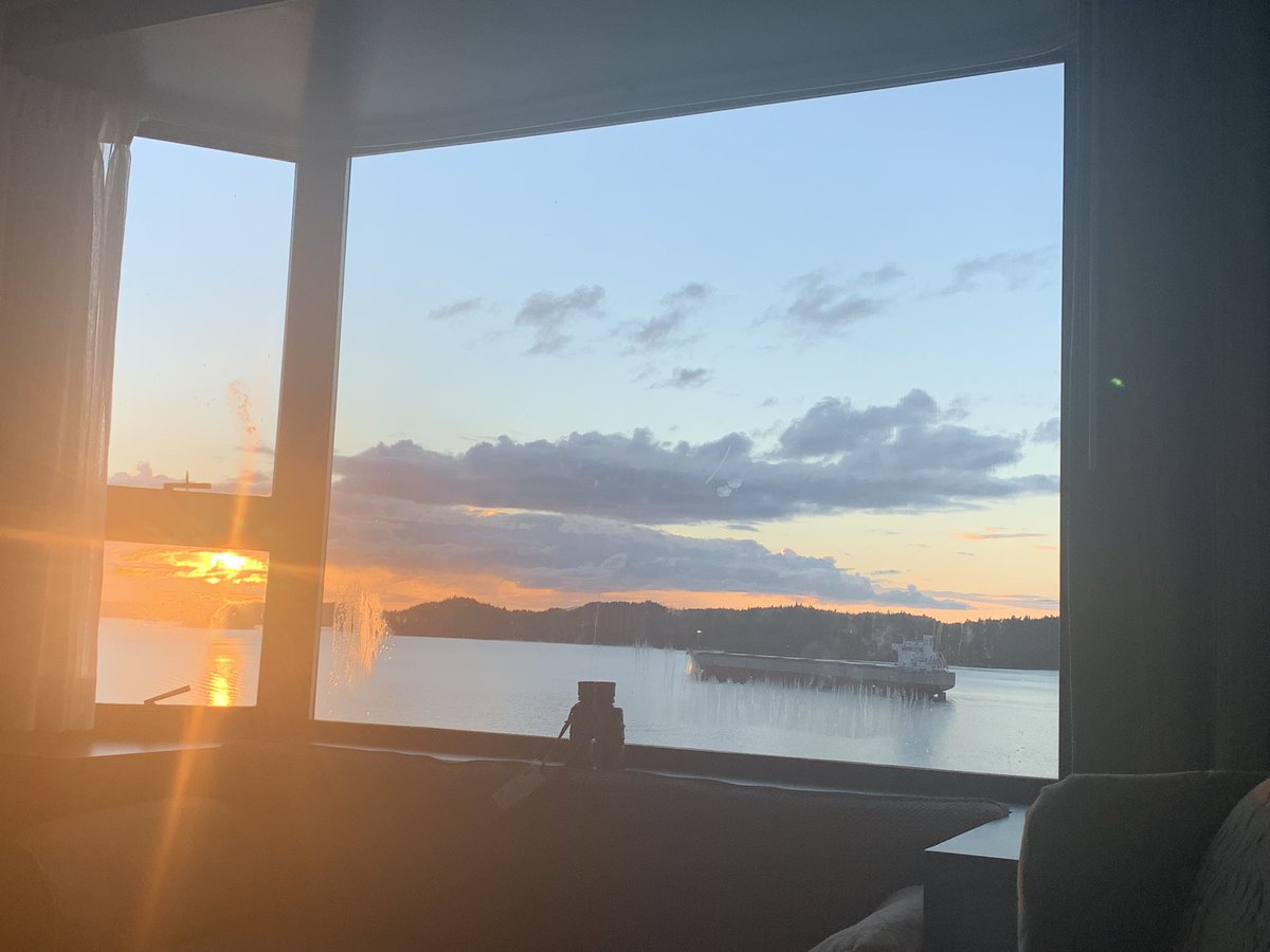 The sunset view from my hotel room <a href="/cresthotel/">Crest Hotel</a> for the  NWLF conference is spectacular!