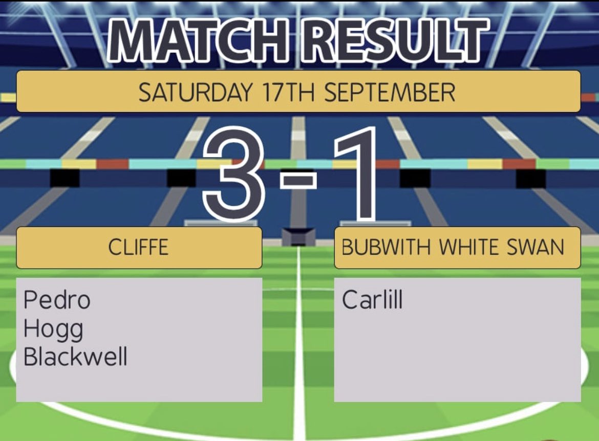 Bubwith White Swan FC tweet media
