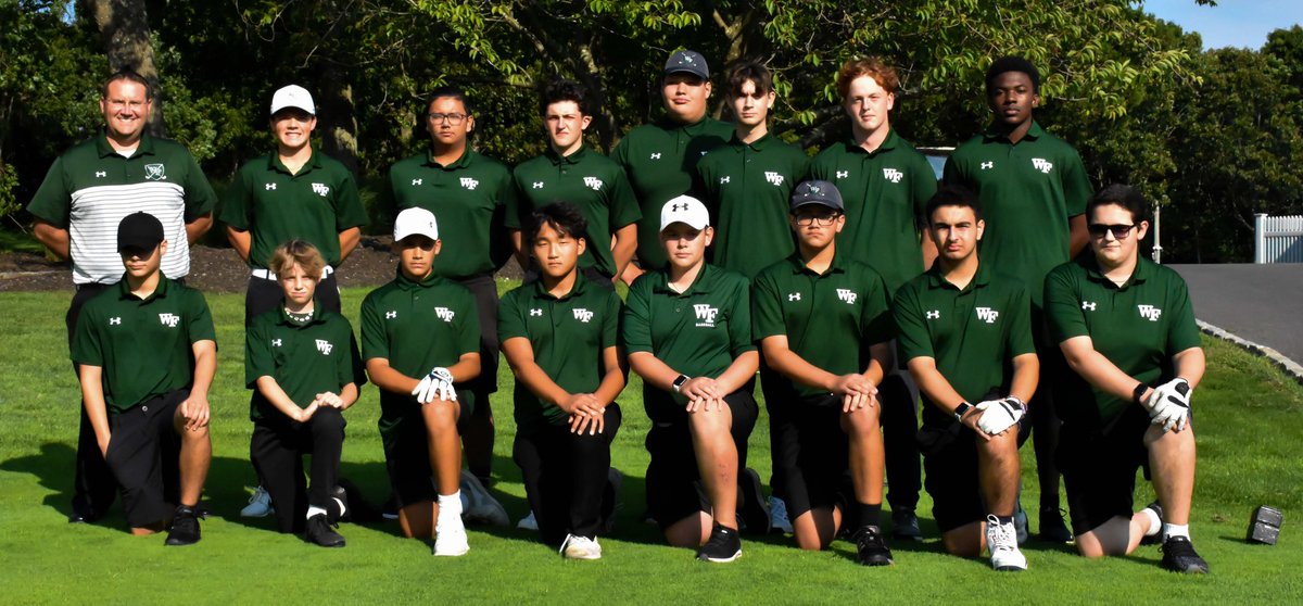 WilliamFloydSD's tweet photo. Earlier this week, the William Floyd High School boys varsity golf team picked up their first win of the season! 🏌️⛳️

The Colonials defeated Pierson/BH at Noyac Golf Club by a score of 5.5 to 3.5. 🟢⚪️

Next match: 9/20 at 4 pm vs. East Hampton

#LetsGoFloyd #FloydStrong 💪 https://t.co/hdK2ENcSYh