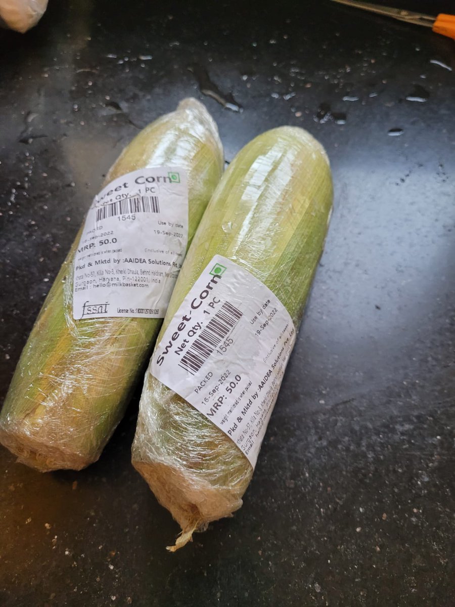 cleanAirBharat's tweet photo. https://t.co/HLAxyISNTC - this is a despicable -using cling wraps on vegetables &amp; fruits as well plastic packets for your home deliveries. How removed you are from reality of #PlasticPollution ?! Why shouldn't customers boycott bad practices like this ?! 
@CPCB_OFFICIAL
@UNFCCC https://t.co/s2o5U7HHHf