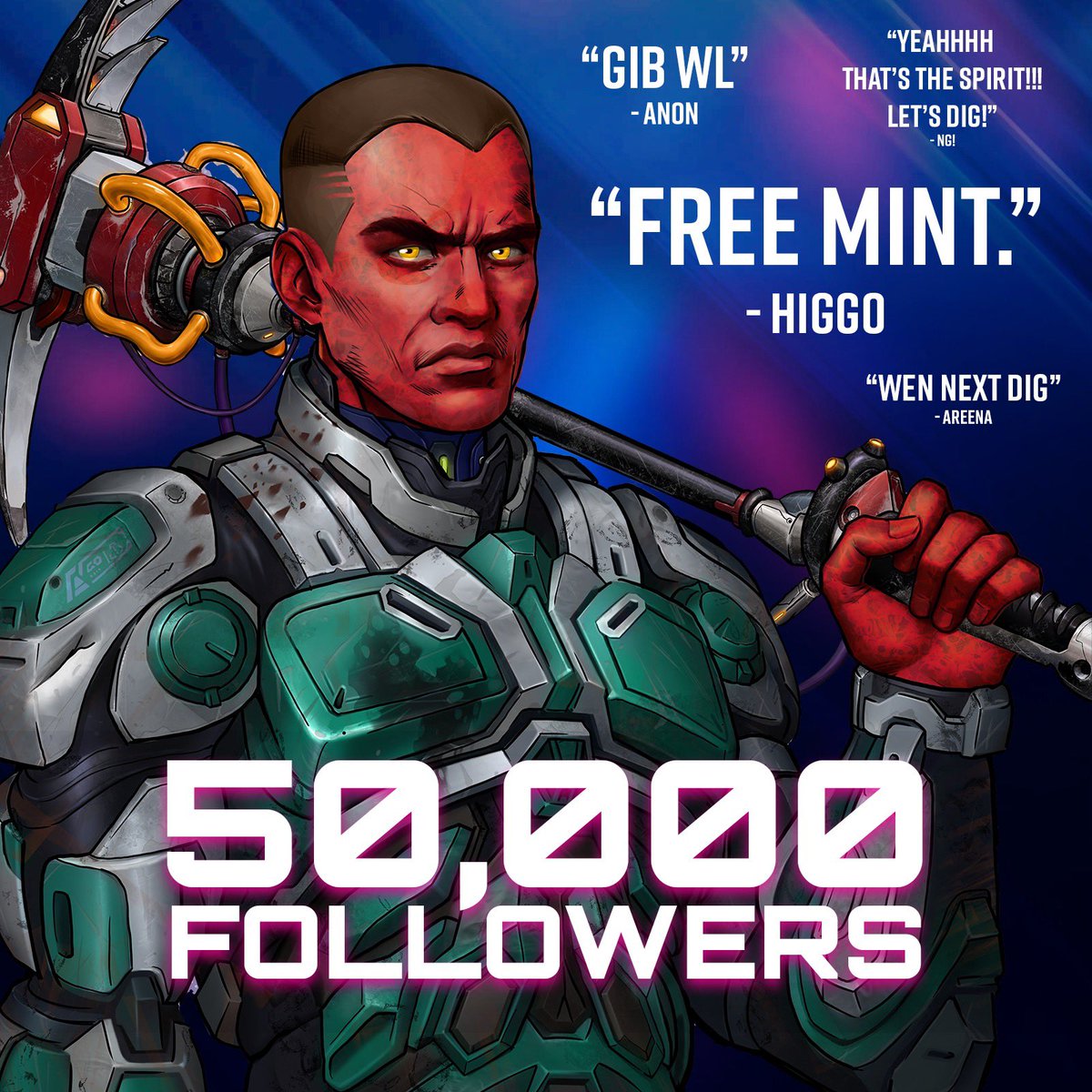 ⚡ [ 5 0 K  G I V E A W A Y ] ⚡

1 Hopeful NFT. 24 hrs. 

1. Follow @azragames, <a href="/legions_legends/">Project Legends (5555)</a> 
2. Like, retweet, tag 2
3. Comment why you are hopeful for the future. 

Thank you so much for believing in us and remaining Hopeful. I am Azra!