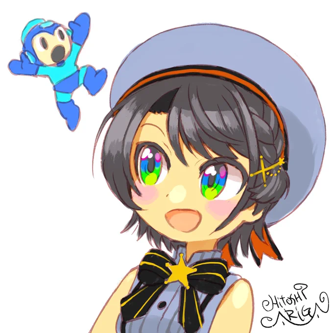 #プロテインザスバル最初に描いたVtuberはスバルでしたこれからの活躍も楽しませていただきます〜 
