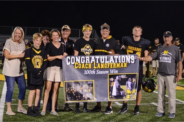 Congrats to Coach Langferman on his 100th Career Win! #weRmilan