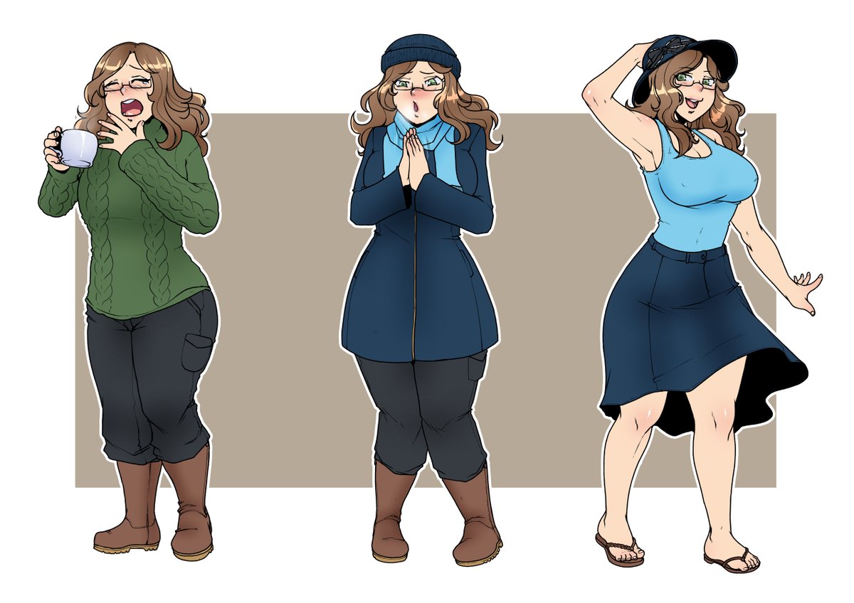 saibot_h's tweet photo. With me getting around uploading my comms, time to show the My OC brunette in reg status:
Tina Bauer the librarian. She is a very kind person, but rather shy and reserved.

Art by @ecchipandaa11 https://t.co/q5dYVejjDj