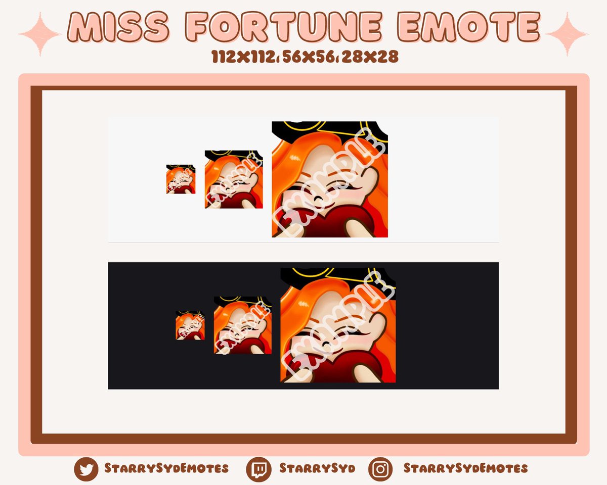 Miss Fortune emote coming soon to an Etsy store near you! #twitch #twitchstreamer #LeagueOfLegends #twitchemotes #MissFortune #smallstreamer